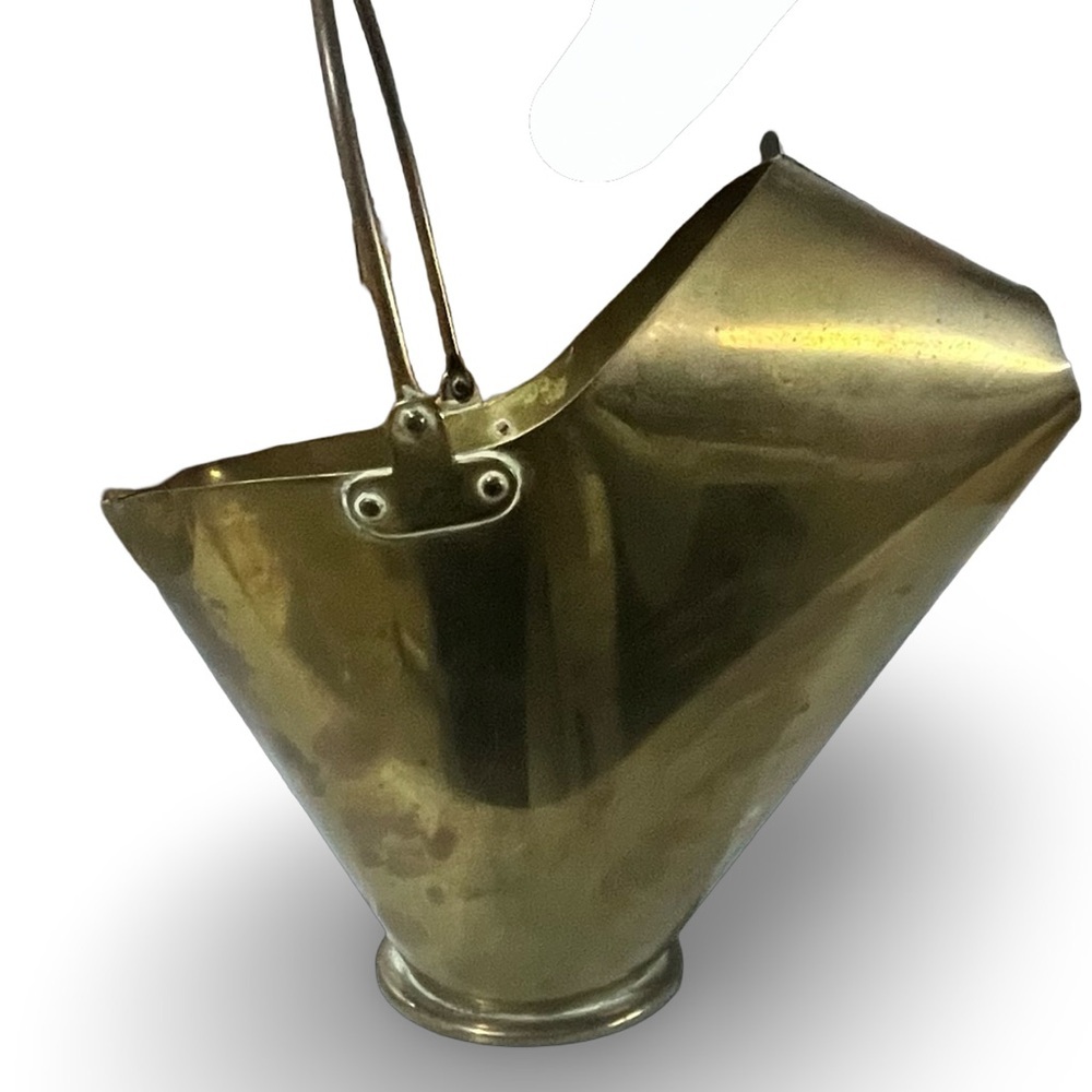Mini Brass Coal Scuttle Bucket Planter